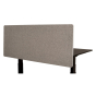Luxor RECLAIM 60" W x 24" H Acoustic Fabric Desktop Privacy Panel, Misty Grey