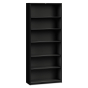 HON Brigade S82ABCP 6-Shelf Metal Bookcase in Black