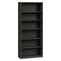 HON Brigade S82ABCS 6-Shelf Metal Bookcase in Charcoal