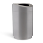 Safco 30 Gal. Open Top Trash Receptacle (Shown in Silver)
