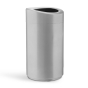 Safco 14 Gal. Open Top Trash Receptacle (Shown in Silver)