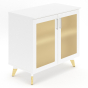 Safco Resi 36" W Storage Cabinet with Glass Doors