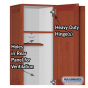Salsbury 1-Tier, 3 Wide Solid Oak Executive Wood Locker, 48" W
