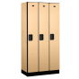 Salsbury 31000 Series 12" Wide Single Tier Designer Wood Lockers 6' High Shown in maple