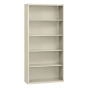 Sandusky 36" W x 18" D x 72" H Welded Steel Stationary Bookcase, Assembled (Shown in Putty)