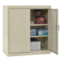Sandusky 36" W x 18" D x 36" H Classic Counter-Height Storage Cabinet, Assembled (Shown in Putty)