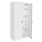 Steel Cabinets USA AAH-24RB 24" W x 18" D x 72" H 4 Shelf Storage Cabinets Shown in White