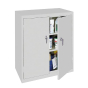 Steel Cabinets USA ABL-364 36" W x 18" D x 42" H 2 Shelf Counter Height Storage Cabinets Shown in White