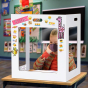Pacesetter 3-Sided Folding Cardboard & Plastic K-12 Classroom Desk Sneeze Guard