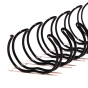 Akiles Wire Spines 2:1 Pitch 1-1/8" with 21 Loops (50 Pcs.) 220 sheet capacity (Shown in Black)