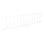 Vestil 120" L Semi-Permanent Barrier Railing, White SPR-120-W