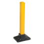 Vestil 39" H Semi-Permanent Barrier Post with Base, Yellow SPR-POST-Y