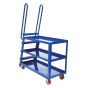 Vestil Spring Loaded 1000 lb Load Steel Heavy Duty Stock Picker with Ladder