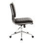 Office Star Pro-Line II Pro X996 Armless Faux Leather Mid-Back Manager Chair