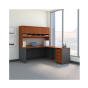 Bush Business Furniture Series C L-Shaped Straight Front Office Desk Set