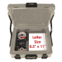FireKing SureSeal 1-Hour Fireproof Rated Waterproof 0.38 cu. ft. Key Lock Portable Data Safe