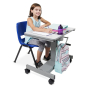 Luxor 28" W x 20" D Crank Mobile Sit-Stand STEM Student Desk, 29" - 42" H