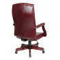 Office Star Work Smart Traditional Vinyl Wood High-Back Executive Office Chair
