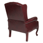 Office Star Work Smart Traditional Queen Anne Style Vinyl Wood Guest Chair