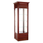 Tecno Molded Square Tower Display Case 25.5" W x 25.5" D x 82" H (Shown in Sienna Cherry)