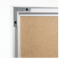 U Brands 4' x 3' Silver Aluminum Frame Melamine Whiteboard