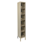 Hallowell 6-Tier Safety-View DigiTech Electronic Combination Box Lockers 12" W x 78" H, Tan