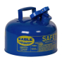 Eagle Type I 2 Gallon Galvanized Steel Metal Safety Can (blue)