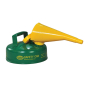Eagle Type I 2 Quart Galvanized Steel Metal Safety Can with F-15 Funnel (green)