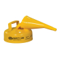 Eagle Type I 2 Quart Galvanized Steel Metal Safety Can with F-15 Funnel (yellow)