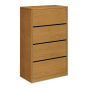 HON 10516CC 4-Drawer 36" Wide Lateral File Cabinet, Letter & Legal, Harvest