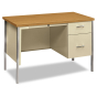 HON 34000 45.25" W Single Pedestal Teacher Desk, Right