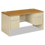HON 38000 60" W Double Pedestal Office Desk