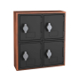 United Visual Products 4-Door Cell Phone Lockers