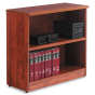 Alera Valencia VA633032MC 2-Shelf Laminate Bookcase in Medium Cherry Finish