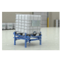 Vestil Steel Intermediate Bulk Container Tilt Stand, 4400 Lb Capacity, With Fork Pockets, Adjustable Legs