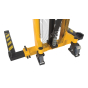 Vestil Manual Hydraulic 2000 lb Load Adjustable Forks Stacker