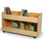 Whitney Brothers 8-Section Mobile Book Display Stand Organizer