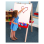 Whitney Brothers Adjustable Dry Erase Board Double Easel 