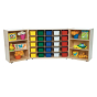 Wood Designs Childrens Mobile Classroom Storage Unit (Assorted Trays Shown)