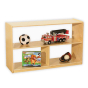 Wood Designs Classroom Storage Shelving Unit, Acrylic Back, 30" H x 48" W x 15" D