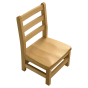Wood Designs 8" H Hardwood Ladderback Classroom School Chair, 2-Pack