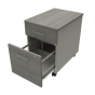 Linea Italia 2-Drawer Box/File Metal Mobile Pedestal Cabinet