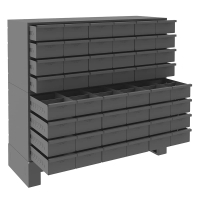 Durham Steel 48-Drawer Steel Small Parts Cabinet, Grey