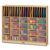 Jonti-Craft Cubbie Classroom Organizer with Clear Trays