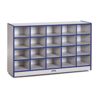 Jonti-Craft Rainbow Accents 20 Cubbie-Tray Mobile Classroom Storage (Shown in Blue, Trays Sold Separately)