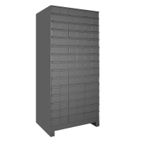 Durham Steel 90-Drawer Steel Small Parts Cabinet, Grey