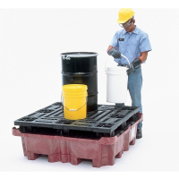 Ultratech Spill King Containment Sump with Flat Deck Pallet with Drain