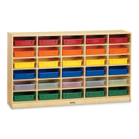 Jonti-Craft 30 Paper-Tray Mobile Classroom Storage (Trays Not Included)