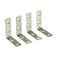 Diversified Woodcrafts Floor Mounting L-Shaped Brackets for Science Tables, Set of 4