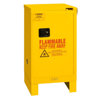 Durham Steel 16 Gal Self-Closing Door Flammable Storage Cabinet with Legs